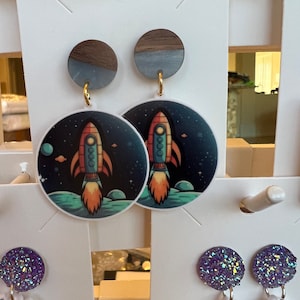 NASA Rocket Earrings