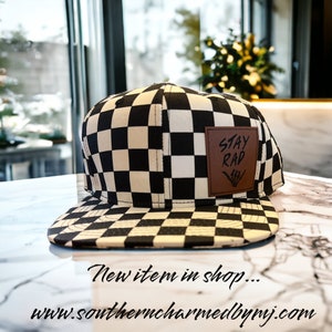 Bleib Rad Karierte Snap Back Hut