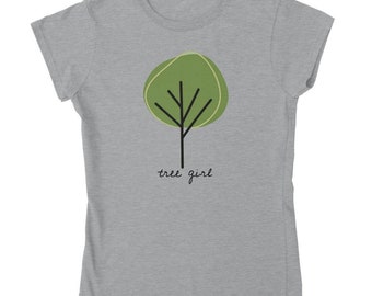 Minimalist Tree Line Art T-Shirt - Nature Lover Gift