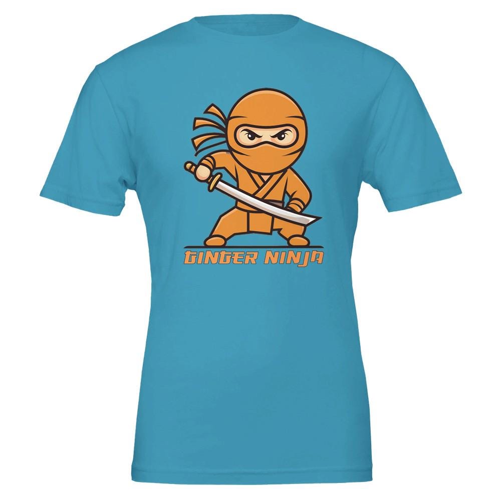 Ginger Ninja Ginger shirt Premium Unisex Crewneck T-shirt | Bella + Canvas 3001