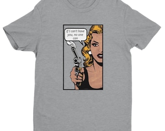 Personalisiertes 50er Jahre Comic-Buch-Pop Art-T-Shirt: Retro Fashion