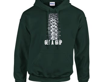 Mountain bike tire tread. MTB tyre print. Classic Unisex Pullover Hoodie