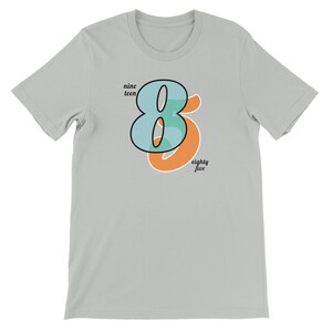 40th Birthday shirt Born in 1985. Unisex Premium T-Shirt, Colorful 40th Birthday Tee, Perfect Gift for 1985 Vintage