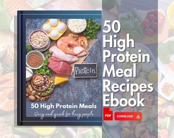 Libro electrónico de 50 recetas de comida rica en proteínas: rápidas, fáciles y saludables (PDF)