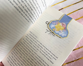 Kirby Lesezeichen, magnetisches Lesezeichen, Buchliebhaber, Geschenke für Buchliebhaber, Holographisches Lesezeichen, Planer Accessoire, niedliches Lesezeichen, niedliches Cartoon Lesezeichen