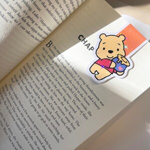 Cute Bear Bookmark, Magnetic Bookmark, Planner Accessory, Birthday gift, Cute Bookmark,  Bookish Gifts