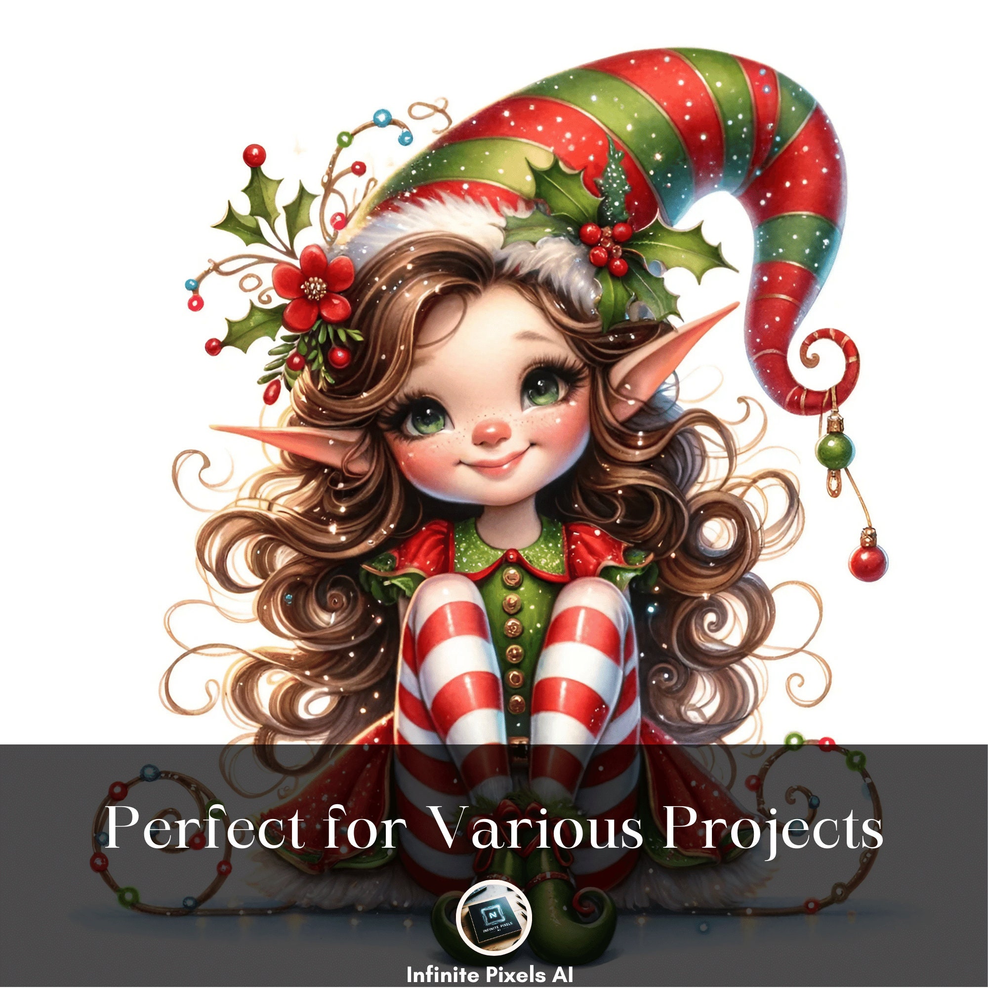 DALL-E Prompts for Enchanting Elves Cliparts, DALLE V3 Prompts for