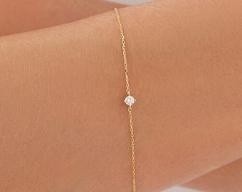 Bracelet women, gold bracelet Simple Bracelet minimalist, Delicate bracelet for women, Diamond Layering Bracelet, Bridesmaid Gift For Her
