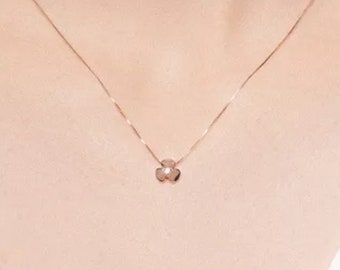 Clover necklace, Clover pendant, Lucky charm necklace, Shamrock necklace, Sterling silver necklace, Dainty necklace, Four leaf clover choker