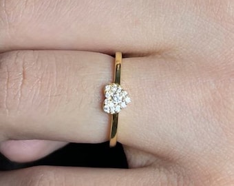 Heart-shaped Diamond Ring for Women, Women Diamond Ring Sublime Heart-Shaped Diamond Ring Beautiful Ring Grandeur Ring Natural Diamond Ring