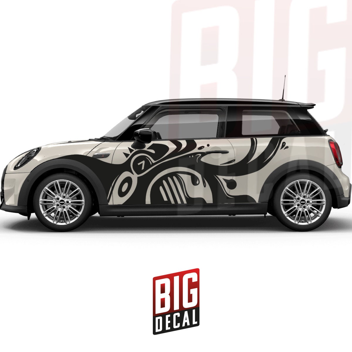 Autocollant de centre de voiture Decals Décoration pour Bmw Mini Cooper R56  / r55 Countryman R60 Intérieur Voiture Styling Accessoires