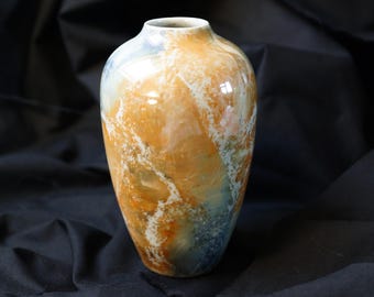 Vintage Arabia Finland Pottery Vase: Marble Luster AAA, 1928-1932