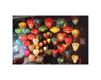 Lady in Front of Lanterns, Hoi An, Vietnam