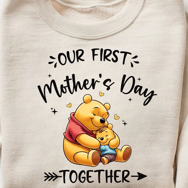Our First Mother's Day Together PNG, Mothers Day Matching Shirt Png, 1st Mothers Day Png, New Mom Png, Mommy & Baby Outfit, Gift for Mom
