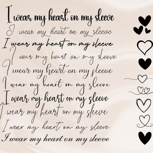 Wear my heart on my sleeve deals