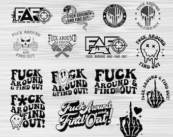 Fuck Around And Find Out Svg, Petty Quote, Adult Humor, F Around Png, Middle Finger Pocket, Digital Download, Sublimation Design