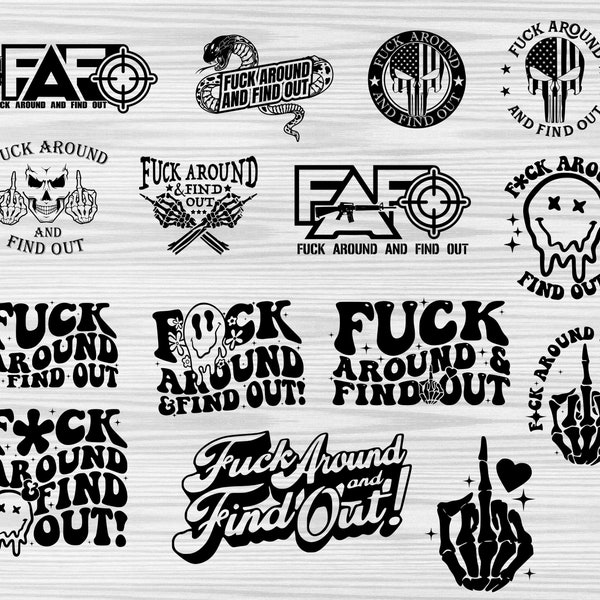 Fuck Around And Find Out Svg, Petty Quote, Adult Humor, F Around Png, Middle Finger Pocket, Digital Download, Sublimation Design