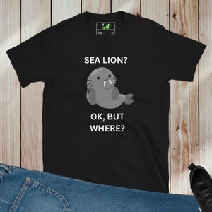 Sea Lion Meme Graphic Tee: Funny Animal Shirt