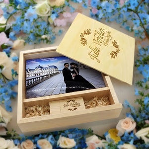Lovely Custom Photo Box, 6x9 / 4x6 / 5x7 Photo Storage Box, Personalized  Photo Memory Box, Birthday, Wedding, Baptism Photo Box 