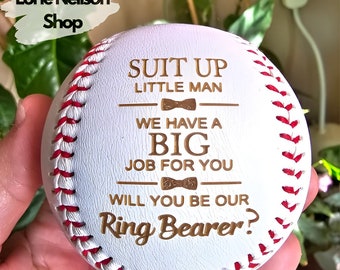 Ring Bearer Gift, Usher Baseball, Ring Bearer Proposal Baseball, Usher Gift
