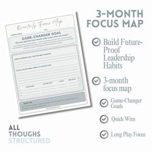 Professional Goal Setting Tools Digital Template Executive Planning Framework Leadership Productivity System Men Business Quarterly Planning Worksheet ADHD Focus Management Guide 12 Week Performance Tracker Strategic Goal Framework Template