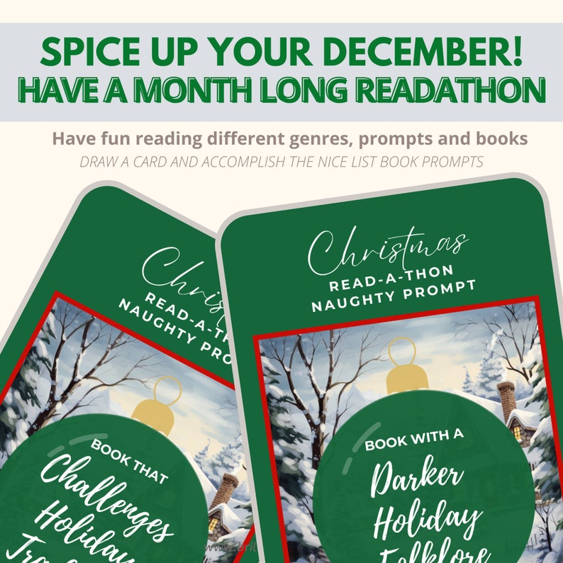 Christmas Reading Challenges 9 Book Prompts From Santa's Etsy UK