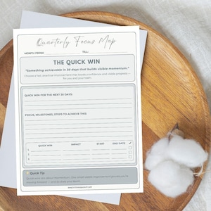 12 Week Year Task Tracker Digital Goal Planner Leadership Focus Worksheet Quarterly Planning Printable Men Executive Productivity Adhd Brain image 16