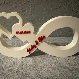 Infinityzeichen, Unendlichkeitszeichen ,personalisierbares Infinityzeichen, Hochzeitsgeschenk, Unenedlichkeitsschleife