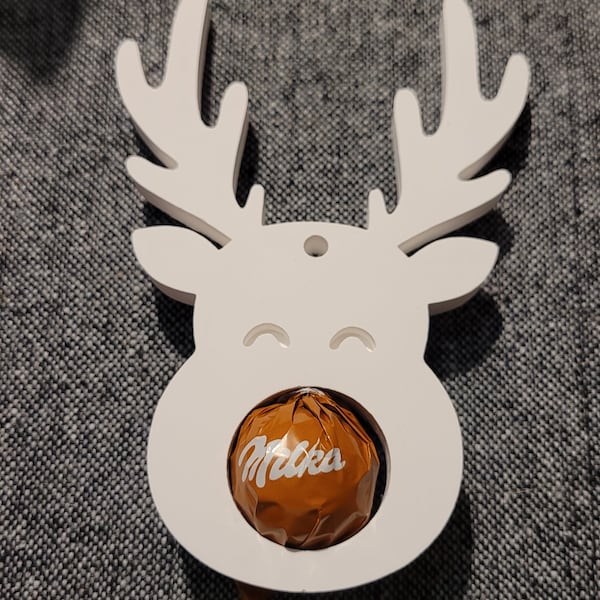 Christmas moose, chocolate ball moose, souvenir, gift, Christmas decoration, winter decoration, moose, moose to hang, Christmas moose