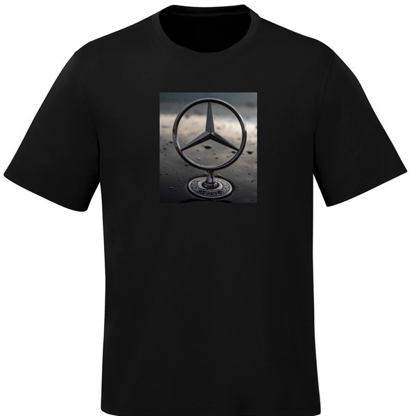 T-Shirt Mercedes Benz Propellor Print Graphic Haute Qualité et Définition Image Cadeau Parfait Pour Lui Son Mode Homme Tee Coton