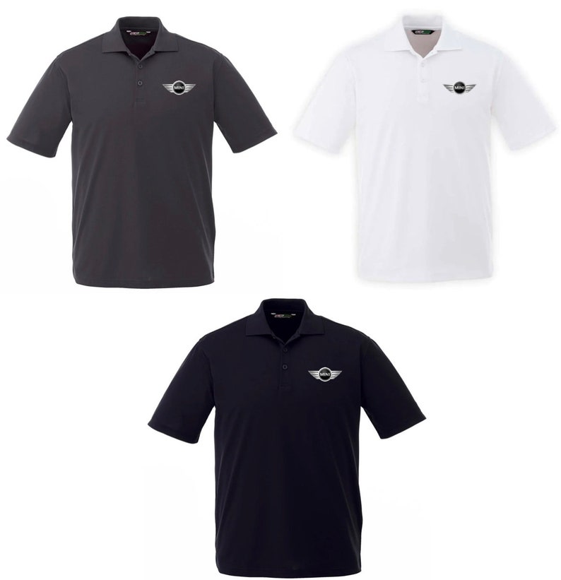 Polo Mini Cooper BMW Logo Performance Shirt Print Graphic High Quality