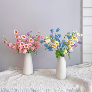 Crochet ily of the valley , Wedding Accessories, Personalized Gift for Lover, Home Decoration, lily of the valley,handmade flowers(no vase)
