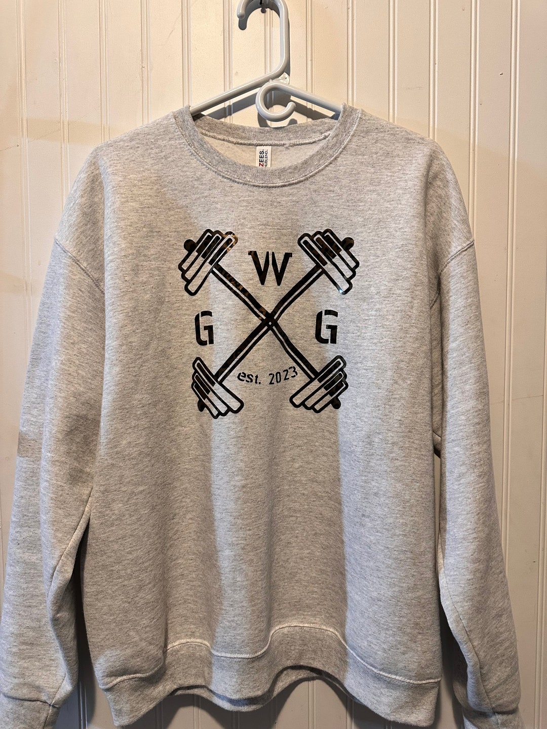 Graphic Fitness Crewnecks Etsy