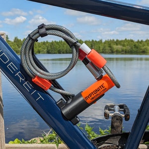thumbnail: Kryptonite Evo Mini-7 Beugelslot + KFlex 120 Cm Met Flex Frame Holder
