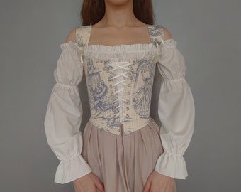 Corset, haut corset, corset overbust personnalisé, corset de séjours victoriens renaissance, corsage corset, corset taille plus, haut cottagecore