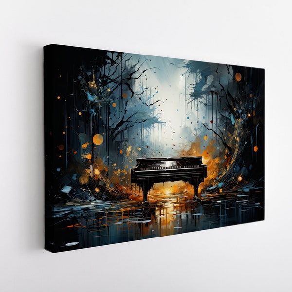 Abstract Piano Canvas Print /Musical Wall Art for Home & Office Wall Decor  / Modern Wall Art / Wall Decor /Modern Wall Art/ Ethnic Wall Art