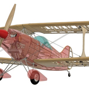 Pitts Special S-1S - R/C model CAD plan in Fusion 360
