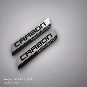 2pcs BMW Carbon limited edition Sticker bmw carbon badge label