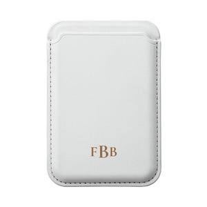 Personalisierte Vegan Brieftasche Magsafe Benutzerdefinierte Initialen Monogramm Brieftasche Benutzerdefinierte Kreditkartenhalter Minimalistische Brieftasche Geschenk für Ihn, Geschenk für Sie