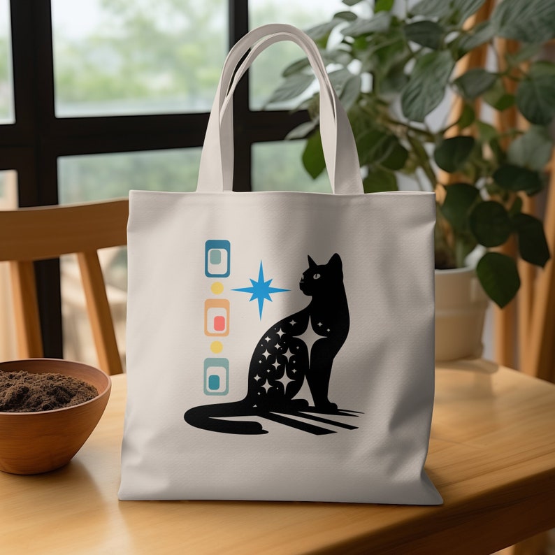 FOTAP Kiki's Anime Lover Gift Kiki&Jiji's Bed And Breakfast Inspire Tote Bag Black - View #4