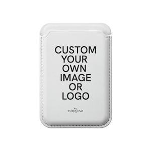 Personalized MagSafe Wallet: Custom Vegan Leather iPhone Card Holder