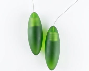 Mini coupe-fil ergonomique en argile | Ligne en acier remplaçable | Vert transparent