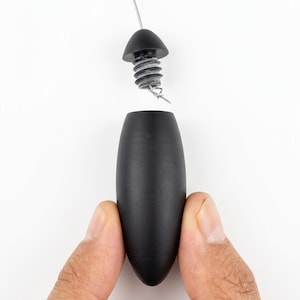 Cortador de alambre para arcilla ergonómico mini / Hilo de acero reemplazable / Negro mate (Edición limitada)