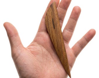 Longue côte de poterie en bois, bâton de jet en céramique, couteau pointu à façonner l'argile, outil de modelage artisanal