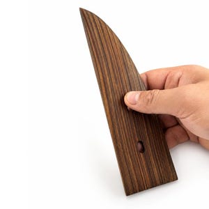 träribbor för keramik, Kastverktyg, Lignum Vitae, Multi-Curve + Rak kant Avsmalnande 4 mm, DURO 09