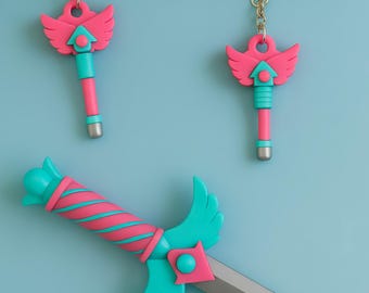 Juguete de plástico con forma de daga y llave para el juego del calamar, accesorio para cosplay, impreso en 3D.