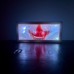 Luffy Gear 5 - LED Night Light | Color Changing | USB Plug + Remote (Fan Art)