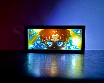 Sailormoon Lightbox - LED Night Light | Color Changing | USB Plug + Remote (Fan Art)
