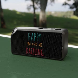 Happy & Dazzling Jabba Bluetooth Speaker, Portable Wireless Speaker, Funky Gift, Music Lover Accessory, Vibrant Party Speaker, Holiday
