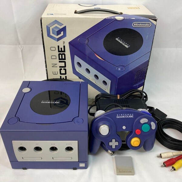 Nintendo GameCube Violet Game Console Set With Controller